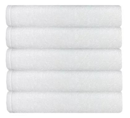 Imagem de Kit 04 Toalha Banho Branca Teka Linha Profissional Hotel Clinica Spa