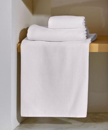 Imagem de Kit 04 Toalha Banho Branca Teka Linha Profissional Hotel Clinica Spa
