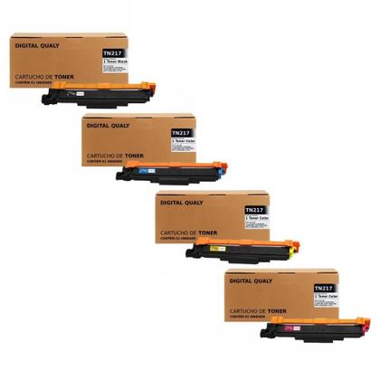 Imagem de Kit 04 Toner Compatível com Brother TN-217 TN217  HL-L3210CW DCP-L3551CDW