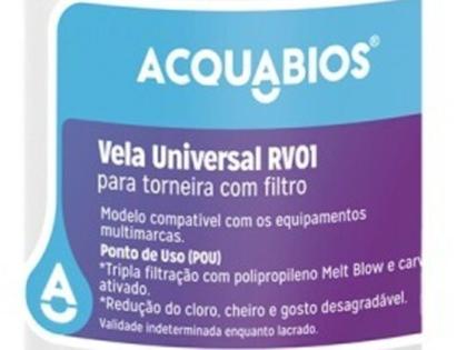 Imagem de KIT 04 UN Refil Universal RV 01 Acquabios 20L/h Carvão Ativado