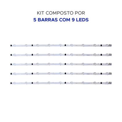 Imagem de Kit 05 Barras De Led Tv 32f5500 32f4300 32f5200 32f4200