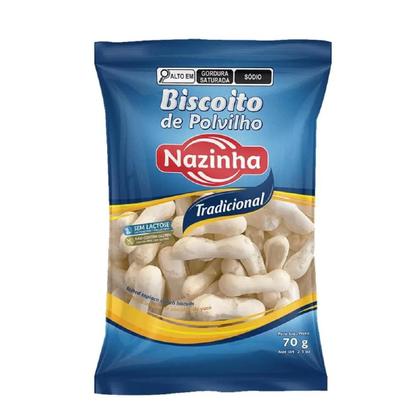 Imagem de Kit 05 Biscoitos Polvilho Sem Glúten E Lact Tradicional 70g