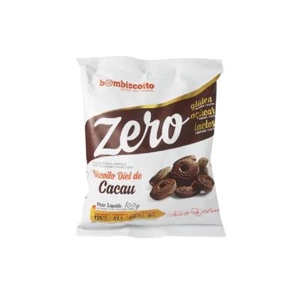 Imagem de Kit 05 Bom Biscoito Cacau Zero Açúcar, Glúten e Lactose 100g