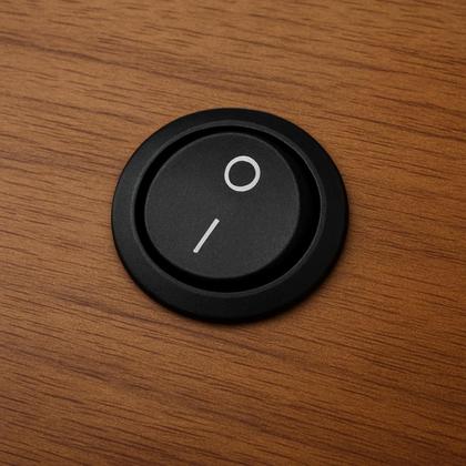 Imagem de Kit 05 Botão Interruptor Liga Desliga Redondo Várias Cores