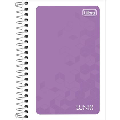 Imagem de KIT 05 Cadernetas Pequena Espiral 1/8 LUNIX Anotações Capa Flexível 96 Folhas Tilibra