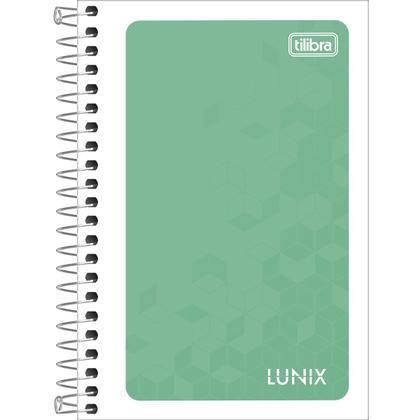 Imagem de KIT 05 Cadernetas Pequena Espiral 1/8 LUNIX Anotações Capa Flexível 96 Folhas Tilibra