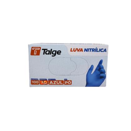 Imagem de Kit 05 caixas luva procedimento nitrilica azul talge-100 un