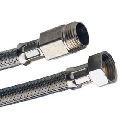 Imagem de Kit 05 Engate Mangueira Flexível Trançado de 30 Cm Aço Inox
