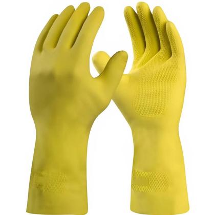Imagem de Kit 05 Luvas de Látex Silver Grip DANNY CA 40730 Tamanho:GCor:Amarelo