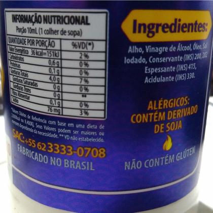 Imagem de Kit 05 Molho de Alho Pimentas Mendez 215ml Cremoso e Queijo