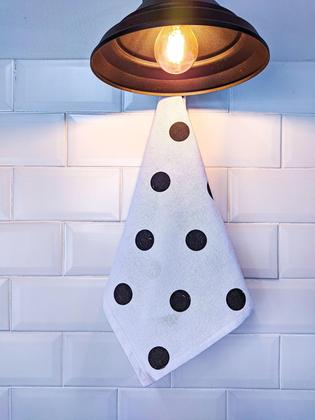 Imagem de Kit 05 Panos De Prato Estampado Minimalista 100% Algodão