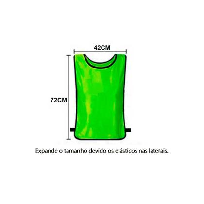 Imagem de Kit 05 Peças Colete De Futebol Dupla Face - Várias Cores