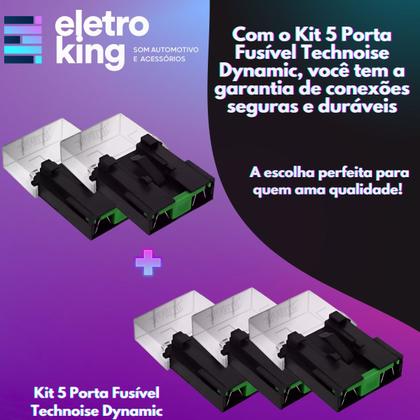 Imagem de Kit 05 Porta Fusível Technoise Dynamic 1 Maxi 1000v Nylon