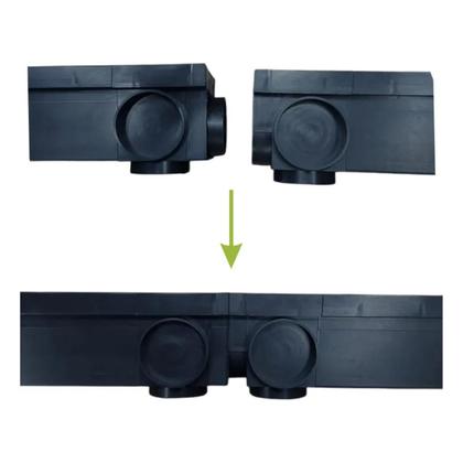 Imagem de Kit 05 Ralos Linear 8x50 Elite Em Alum Com Tela Coletora