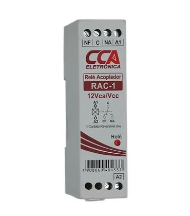 Imagem de Kit 05 rele acoplador 12vcc 1 contato reversivel sibratec