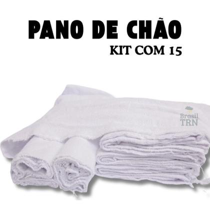 Imagem de Kit 05 Saco De Chão Branco Grande Grosso Duplo 70X45Cm