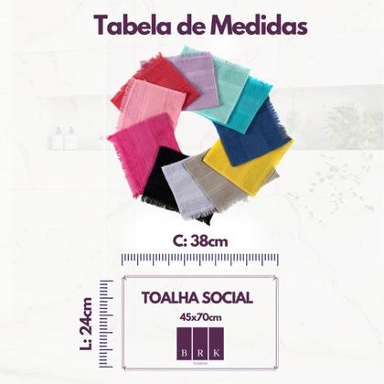Imagem de Kit 05 Toalhinhas De Mão Social Escolar de Boca p/ Bordar c/ Franja