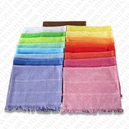 Imagem de Kit 05 Toalhinhas De Mão Social Escolar de Boca p/ Bordar c/ Franja