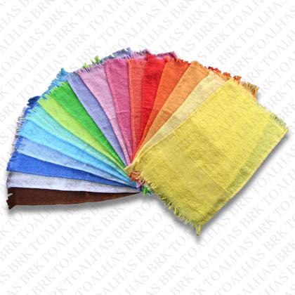 Imagem de Kit 05 Toalhinhas De Mão Social Escolar de Boca p/ Bordar c/ Franja