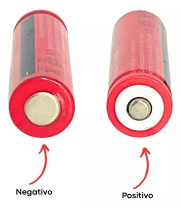 Imagem de Kit 06 Baterias 18650 3.7v 6800mah Recarregável Lanterna