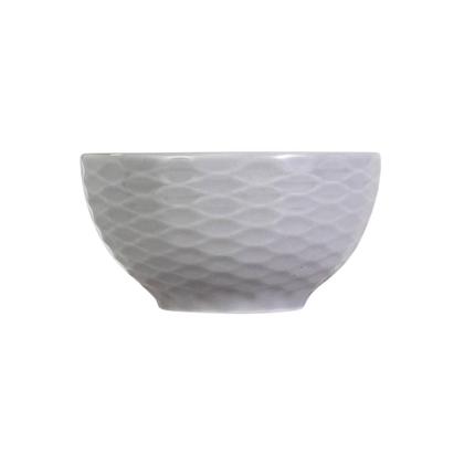 Imagem de Kit 06 Bowl Tigela Cinza Relevo Ondas 416 ml Germer