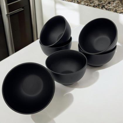 Imagem de Kit 06 Bowl Tigela Cumbuca Cerâmica Fosco 670ml Lyor Cronus