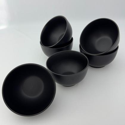 Imagem de Kit 06 Bowl Tigela Cumbuca Cerâmica Fosco 670ml Lyor Cronus