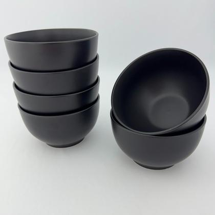 Imagem de Kit 06 Bowl Tigela Cumbuca Cerâmica Fosco 670ml Lyor Cronus