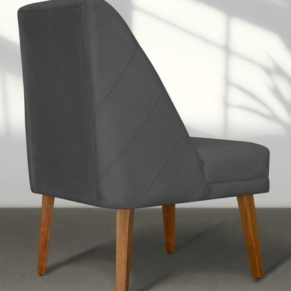 Imagem de Kit 06 Cadeiras de Jantar Paris Suede