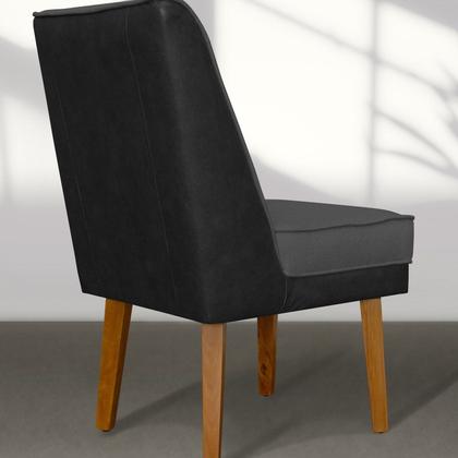 Imagem de Kit 06 Cadeiras de Jantar Virgínia Composê e material sintético