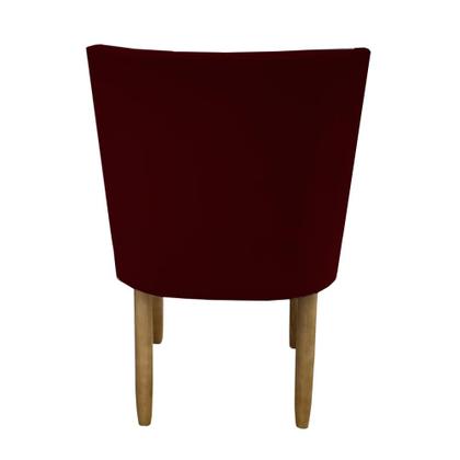 Imagem de Kit 06 Cadeiras Para Sala De Jantar Tóquio Pés palito Suede Marsala - D'Classe Decor