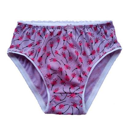 Imagem de Kit 06 Calcinhas Infantil Estampada Algodão Reforçada GG