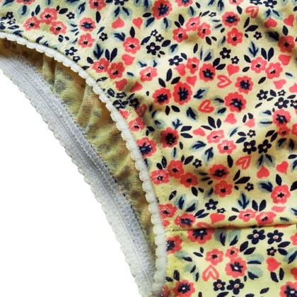 Imagem de Kit 06 Calcinhas Infantil Estampada Algodão Reforçada M