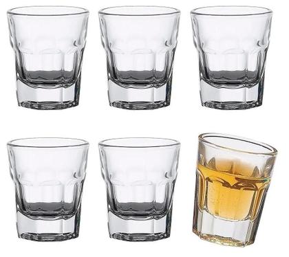 Imagem de Kit 06 Copo Shot Tequila Pinga Dose Bebida 50Ml Na Caixinha