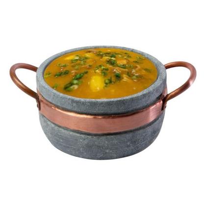 Imagem de Kit 06 Cumbucas Bolw Pedra Sabão 500 ml com Alça de cobre