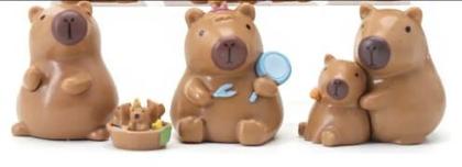 Imagem de Kit 06 Miniatura Capivara Bonitinha Boneco Animes