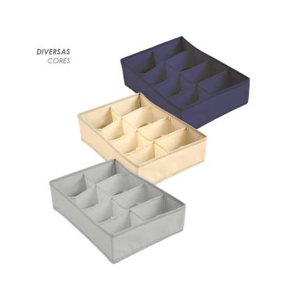 Imagem de Kit 06 Organizador De Gaveta Com 8 Divisórias Roupas Intimas