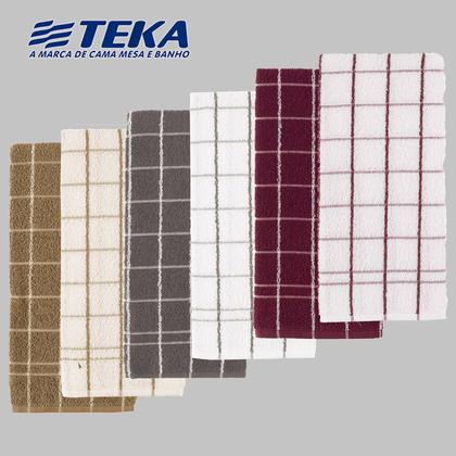 Imagem de Kit 06 Panos De Prato Atoalhado Chef Teka Premium
