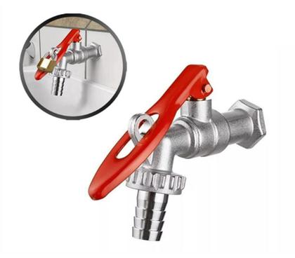 Imagem de Kit 06 Pçs Torneira Jardim Esfera com Porta Cadeado - 1/4 Volta