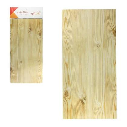 Imagem de Kit 06 Placa Decorativa Papel Parede Madeira Clara 30X60Cm