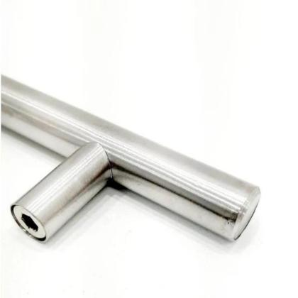 Imagem de Kit 06 Puxadores  320mm Tubular Haste Inox Escovado Gavetas