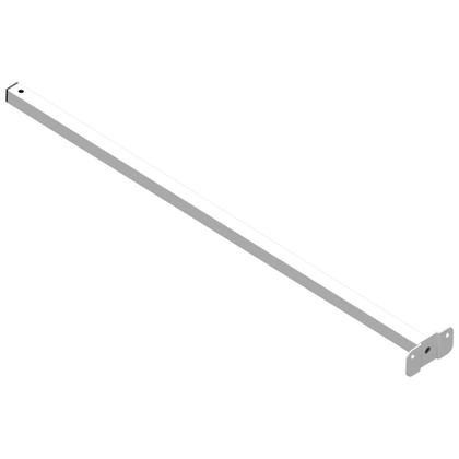 Imagem de KIT 06 Suportes Haste De Refletor Led Parede Fachada Banner Base Reta 70 Cm