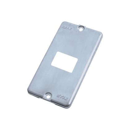 Imagem de Kit 06 Tampa Condulete 1 Posto 1 Tomada RJ45 3/4' Alumínio