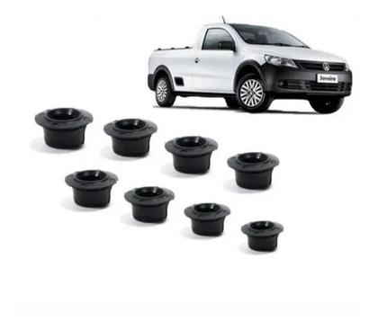 Imagem de Kit 08 Buchas Friso Tampa Traseira Saveiro G5 G6 G7