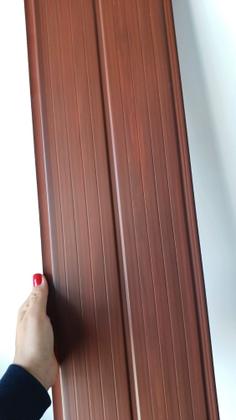 Imagem de Kit 08 Placa De Forro Pvc Jatobá Imbuia Amadeirado 0.80x0.20