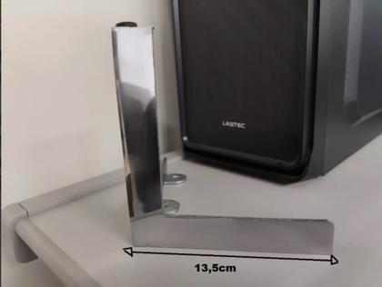 Imagem de Kit 09 Tripé Alumínio Para Móveis, Sofás Poltronas 15cm