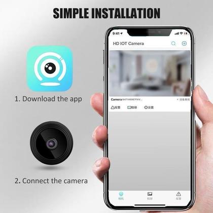 Imagem de Kit 1/2/3/4 Câmeras A9 HD Mini com visão noturna Wifi Câmera 1080P Vigilância