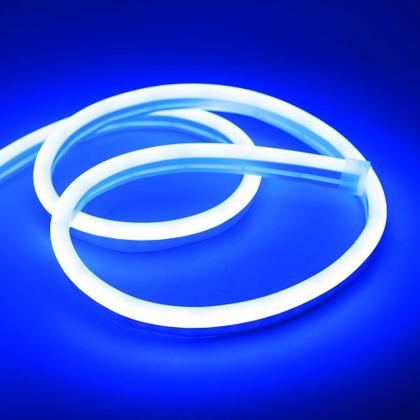 Imagem de KIT 1 a 10 Metros Mangueira Fita LED Neon Flex Azul + Rabicho