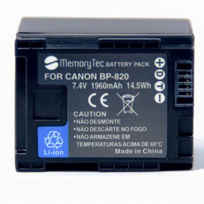 Imagem de Kit 1 bateria bp-820 p/ canon + carre bp-808