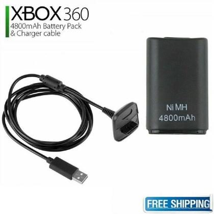 Imagem de Kit 1 Bateria Para Controle  360 + 1 Cabo Carregador